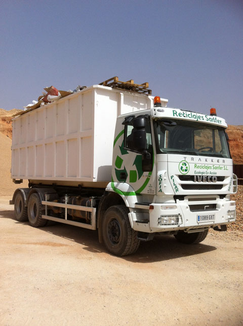 Camión de reciclado